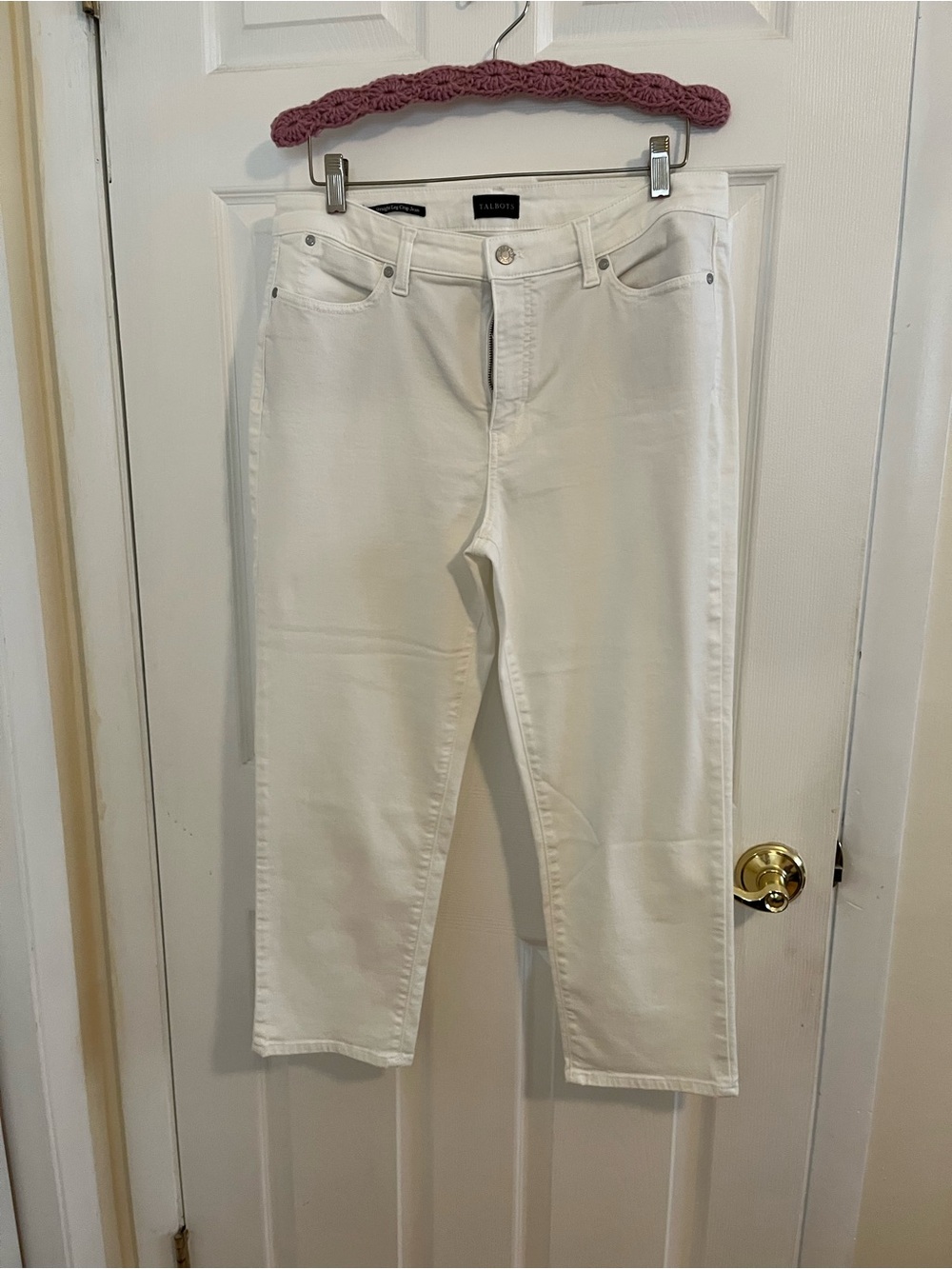 Talbots White straight cropped Jeans - Women's